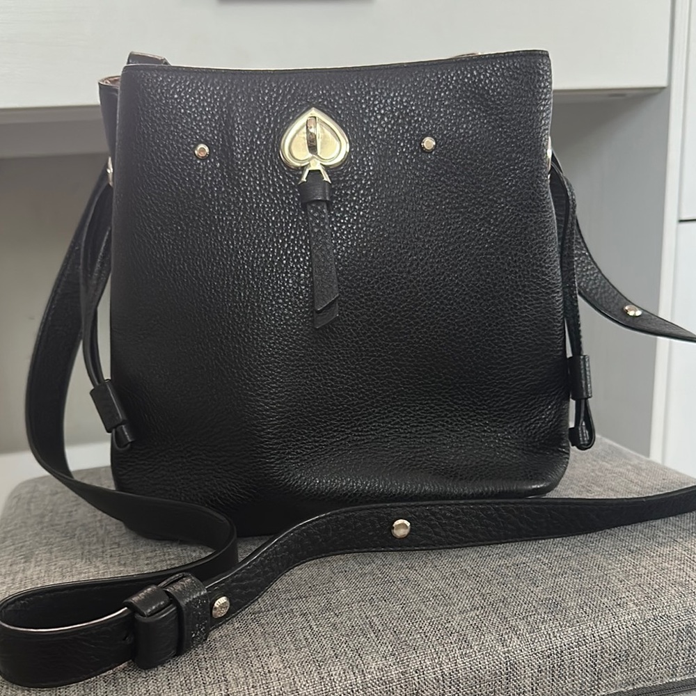 Kate Spade Black Crossbody Bag with Gold Hardware